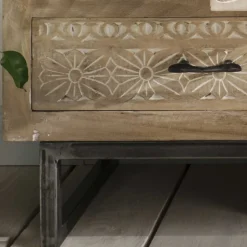 110x91x37 Recyclingholz Kommode mit 14 Schubladen - Emirello^Wohnen Hot