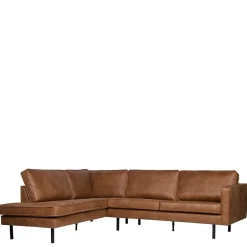 266x85x213 Recyclingleder Ecksofa in Cognac Braun - Huropa^Wohnen Discount
