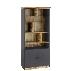 80x182x40 Regal in Holz verwittert - Guerrero^Wohnen Outlet