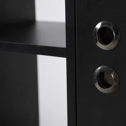 Wohnen 73x154x44 Regal in Schwarz & Pinie - Montpa