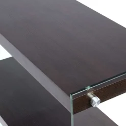 Wohnen 83x113x30 Regal in Walnussfarben MDF - Ucera