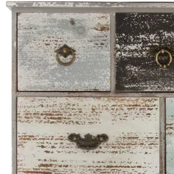 Wohnen 58x69x15 Regal mit 7 Schubladen & 3 Haken - Jaypur