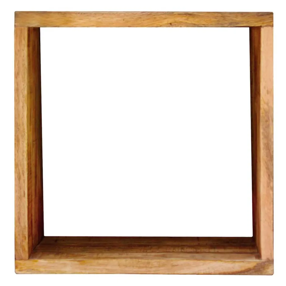 44x44x33 Regalwürfel aus Akazie Massivholz - Lindos^Wohnen Clearance