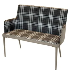 Wohnen 100x90x52 Retro Esszimmerbank in Kariert - Rave