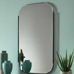 Wohnen 101x61x2 Retro Hängespiegel mit Glasrahmen - Bageria