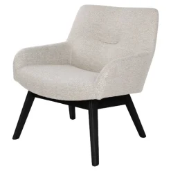 63x73x65 Retro Sessel in Creme Weiß - Solanda^Wohnen Clearance