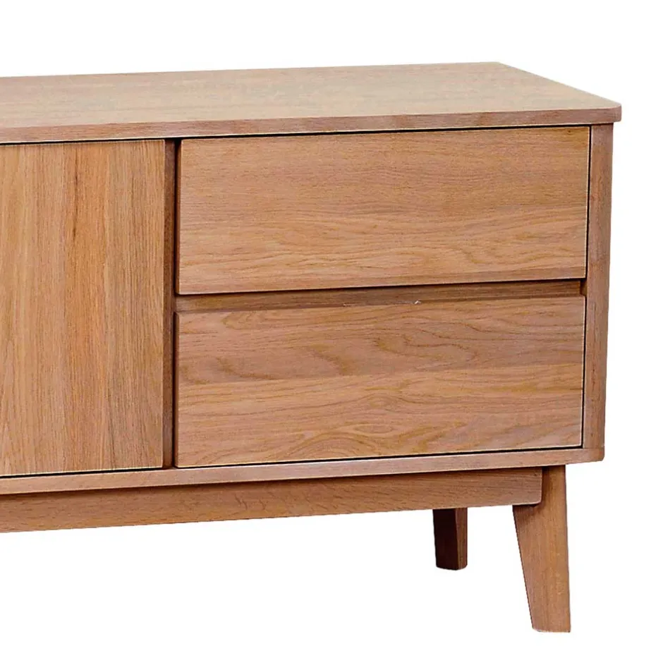 152x60x42 Retro TV Lowboard in Eiche - Adunia^Wohnen Outlet