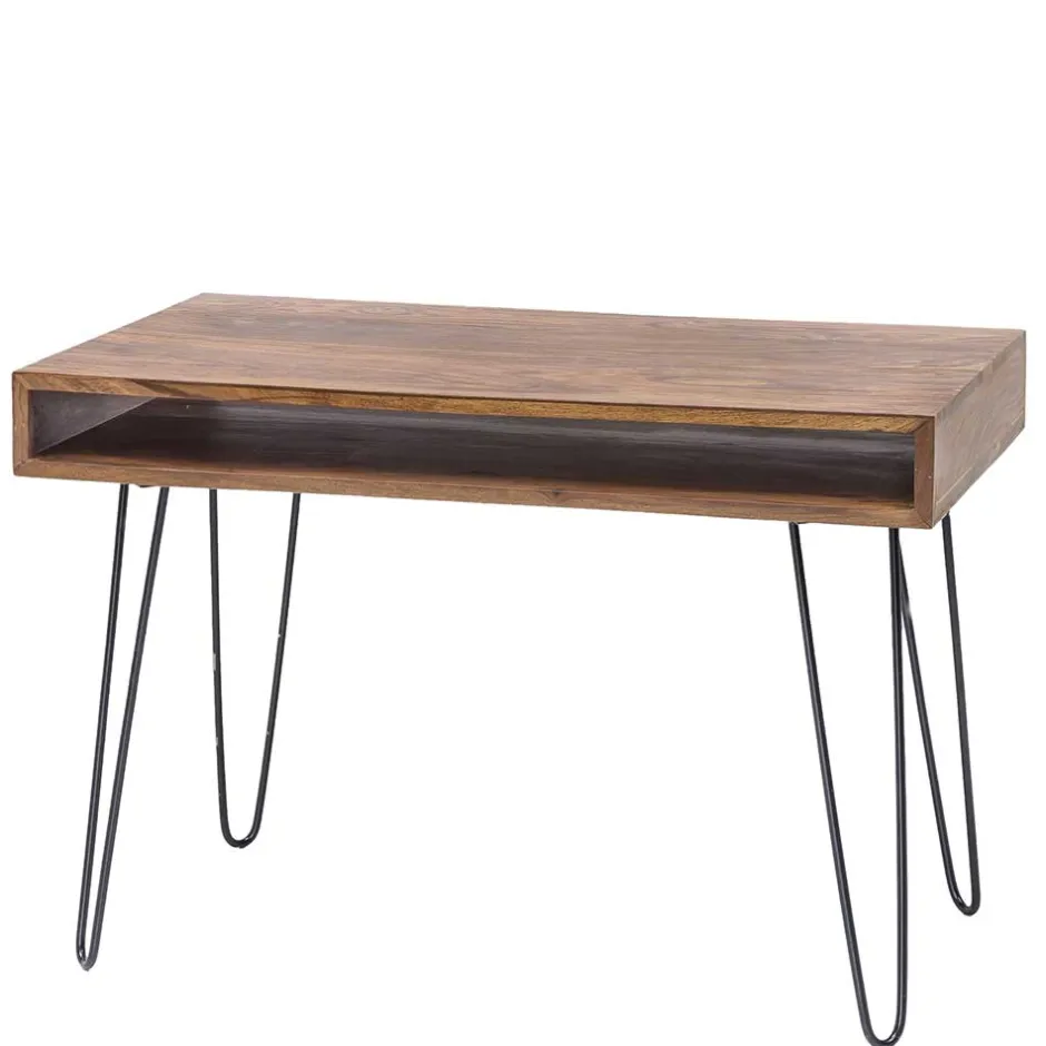 110x76x60 Retrodesign Schreibtisch aus Sheesham Holz - Seriacus^Wohnen Hot