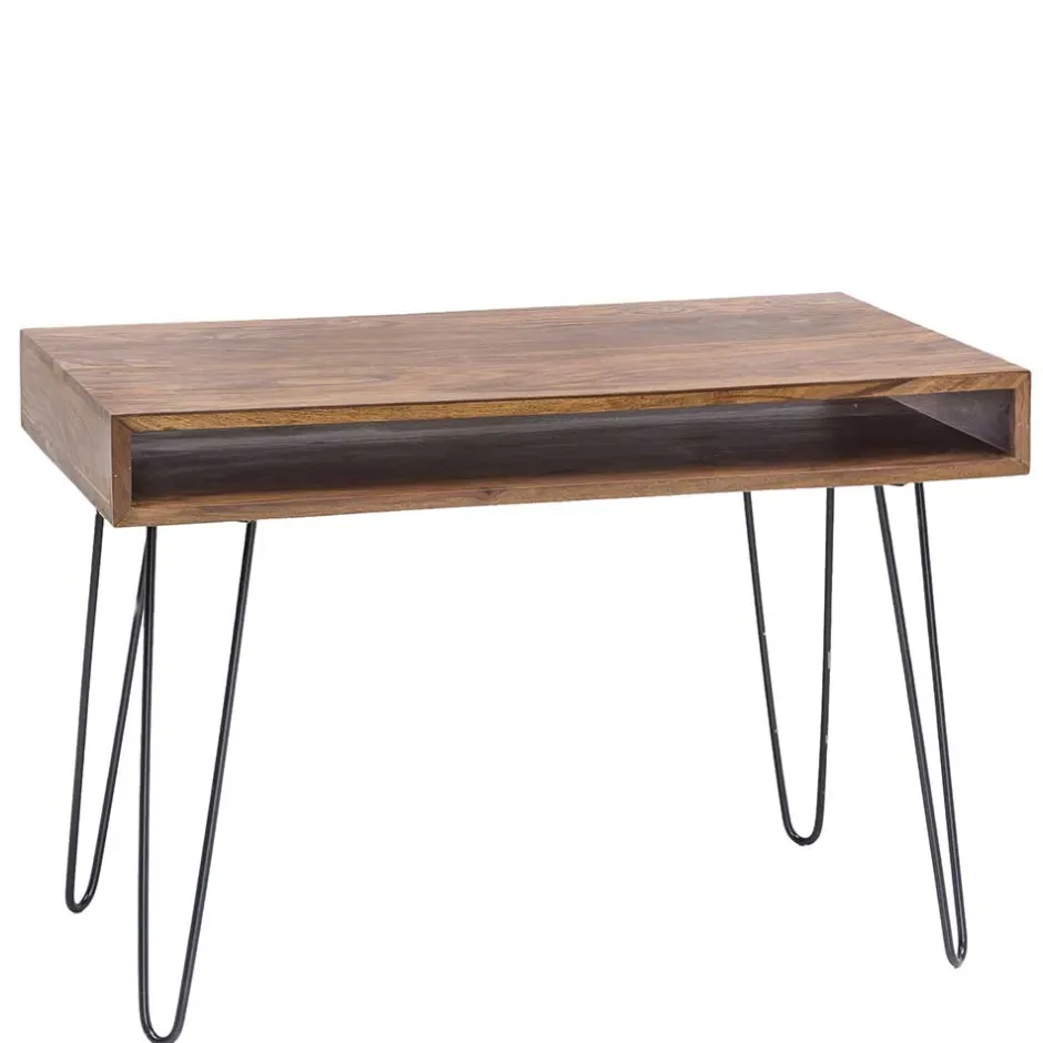 110x76x60 Retrodesign Schreibtisch aus Sheesham Holz - Seriacus^Wohnen Hot
