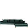 290x76x170 Samt Ecksofa im Skandi Design - Bonisa^Wohnen Best