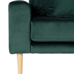 290x76x170 Samt Ecksofa im Skandi Design - Bonisa^Wohnen Best