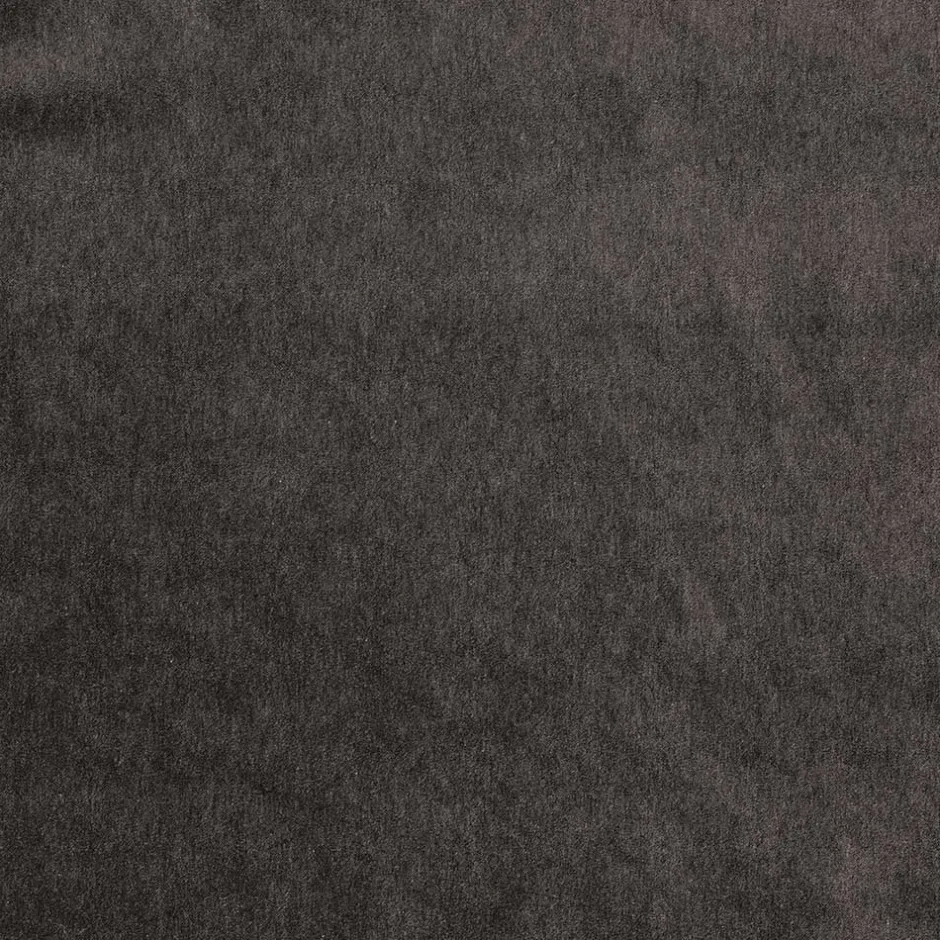 90x45x90 Samt Sitzhocker in Graubraun - Centur^Wohnen Clearance