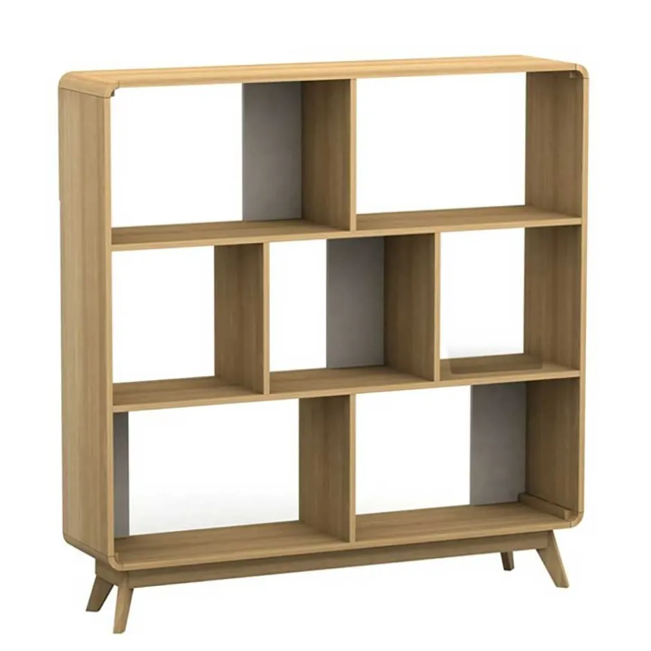 Wohnen 122x126x29 Scandi Standregal in Natur - Jendren