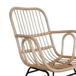 57x95x84 Schaukelstuhl aus Rattan & Eisen - Ambriosso^Wohnen Discount