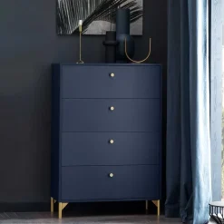 80x117x40 Schlafzimmer Hochkommode elegant - Inbano^Wohnen Discount