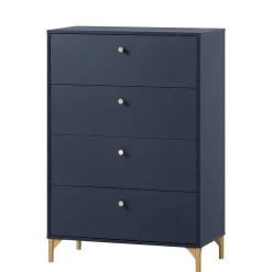 80x117x40 Schlafzimmer Hochkommode elegant - Inbano^Wohnen Discount