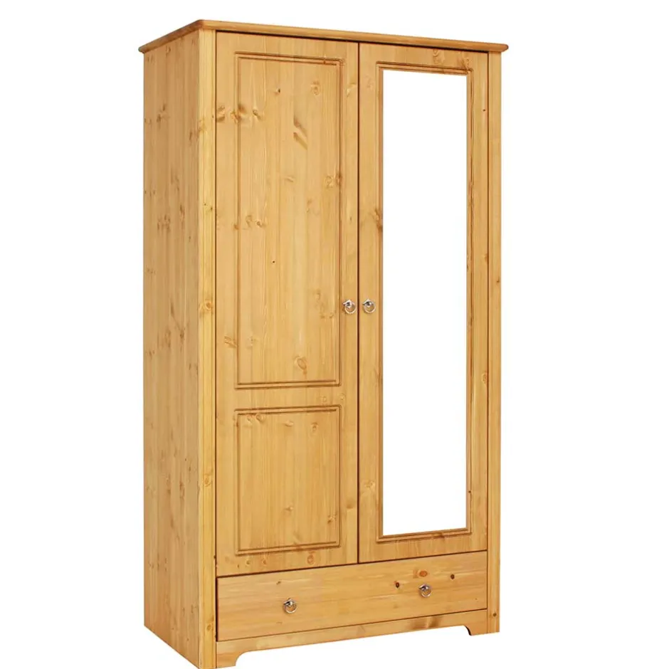 Wohnen 106x191x59 Schlafzimmer Schrank in Kiefer Natur - Imressa I