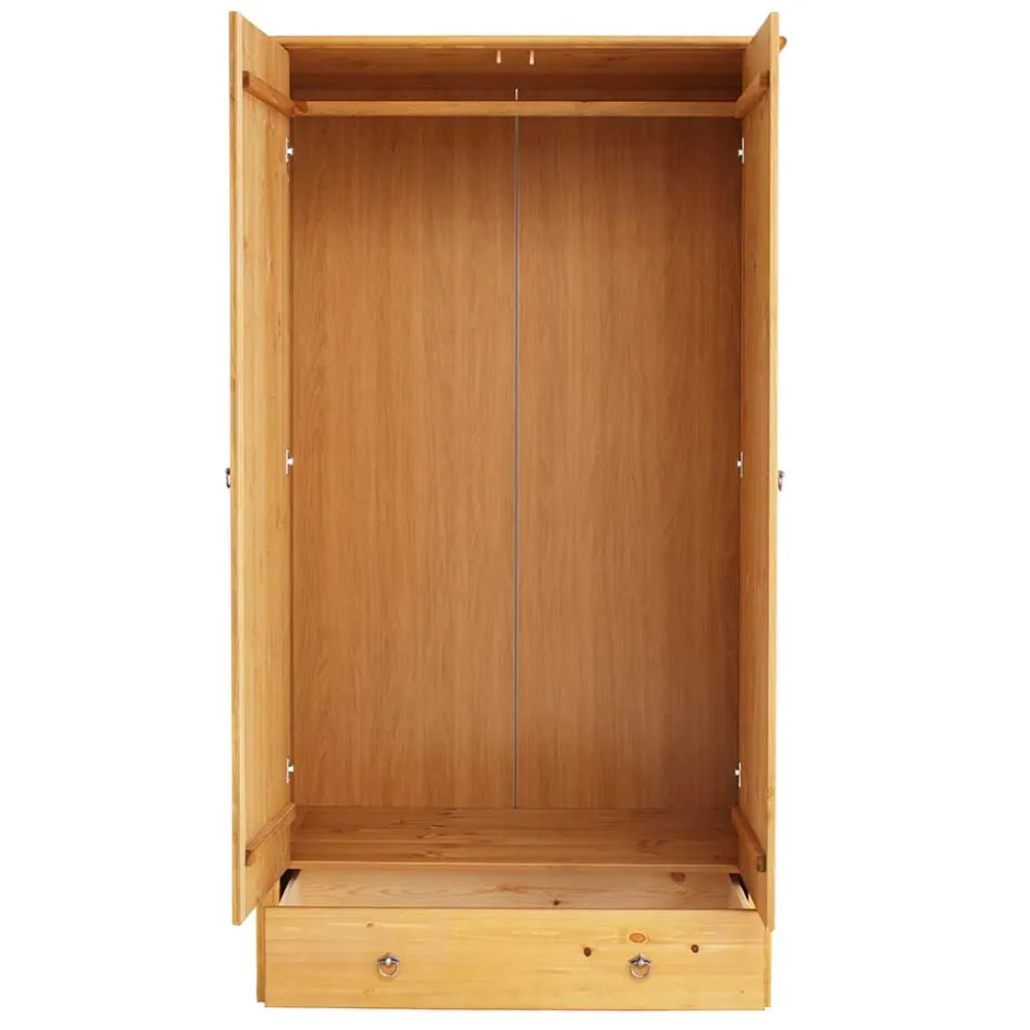 Wohnen 106x191x59 Schlafzimmer Schrank in Kiefer Natur - Imressa I