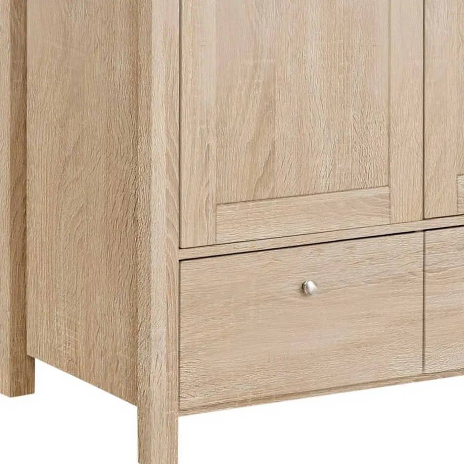 Wohnen 100x180x55 Schlafzimmerschrank mit Schubladen & Türen - Restania