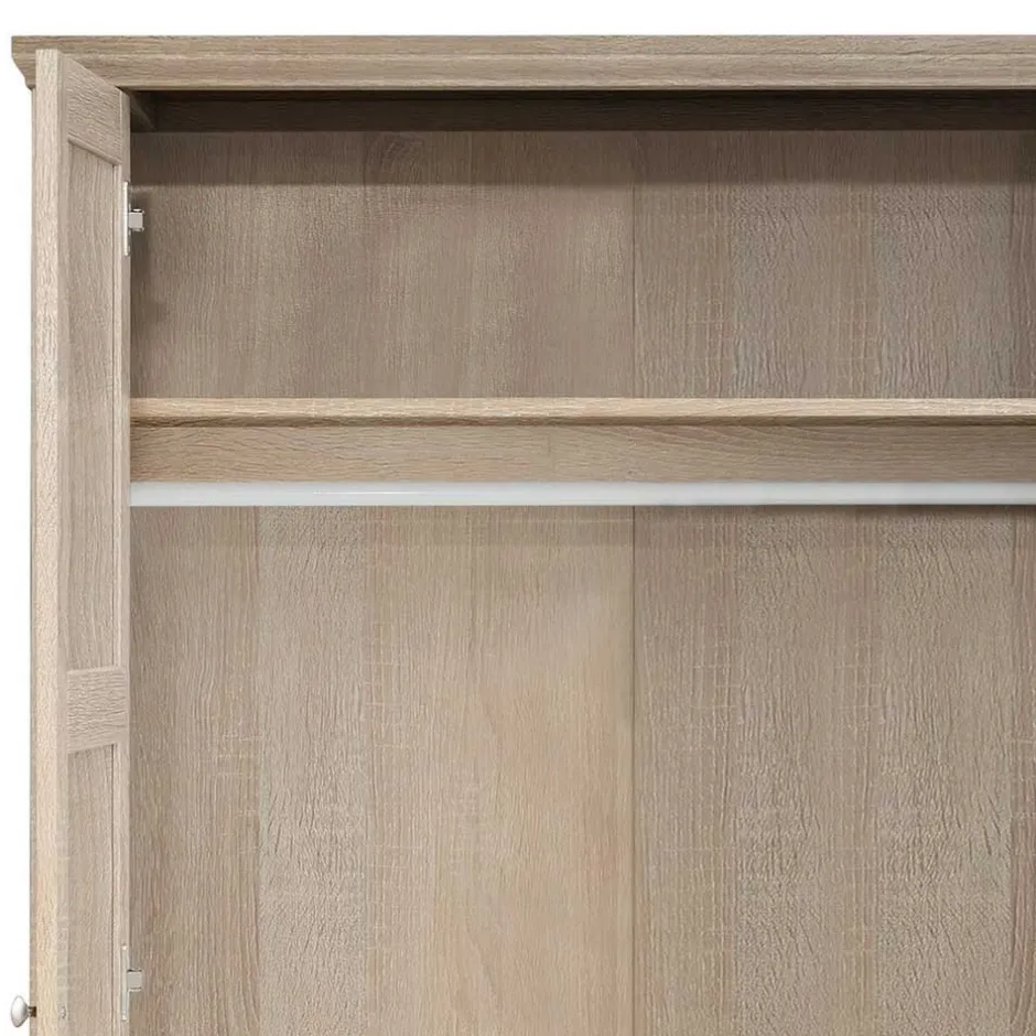 Wohnen 100x180x55 Schlafzimmerschrank mit Schubladen & Türen - Restania