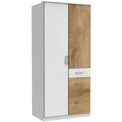 Wohnen 91x199x58 Schlafzimmerschrank mit Metallgriffen - Calassina