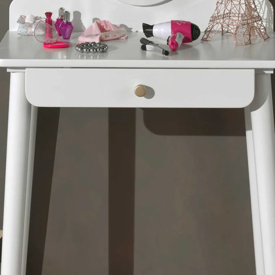 70x140x40 Schminkkonsole mit Spiegel & Schublade - Zimventa^Wohnen Online