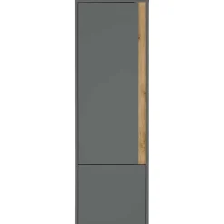 50x158x40 Schrank in Anthrazit mit Wildeiche - Ahilav^Wohnen Online