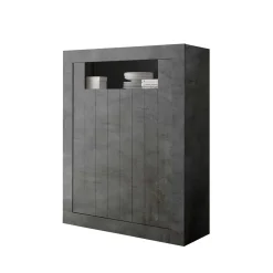 110x144x43 Schrank in Dunkelgrau Dekor - Zita^Wohnen Discount