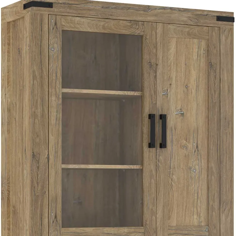 110x200x40 Schrank in Eiche Dunkel - Yoziska^Wohnen Sale