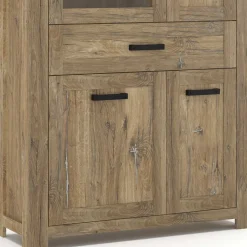 110x200x40 Schrank in Eiche Dunkel - Yoziska^Wohnen Sale