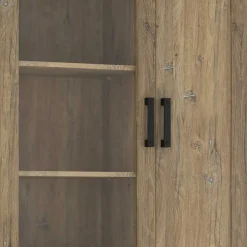 110x200x40 Schrank in Eiche Dunkel - Yoziska^Wohnen Sale