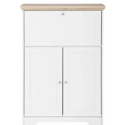81x116x39 Schreibschrank Sekretär in Weiß - Akedra^Wohnen New