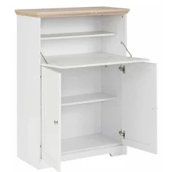 81x116x39 Schreibschrank Sekretär in Weiß - Akedra^Wohnen New