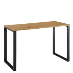 Wohnen 120x76x60 Schreibtisch in Eiche & Schwarz - Tiorondo