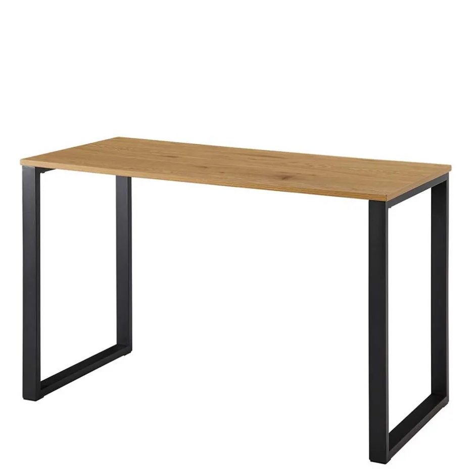 Wohnen 120x76x60 Schreibtisch in Eiche & Schwarz - Tiorondo