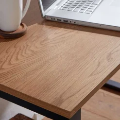 Wohnen 120x76x60 Schreibtisch in Eiche & Schwarz - Tiorondo