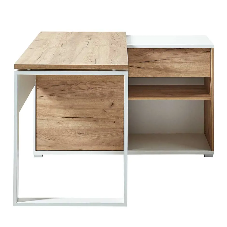 Wohnen 120x75x117 Schreibtisch mit Anbauregal - Situatica