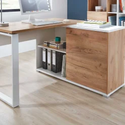 Wohnen 120x75x117 Schreibtisch mit Anbauregal - Situatica