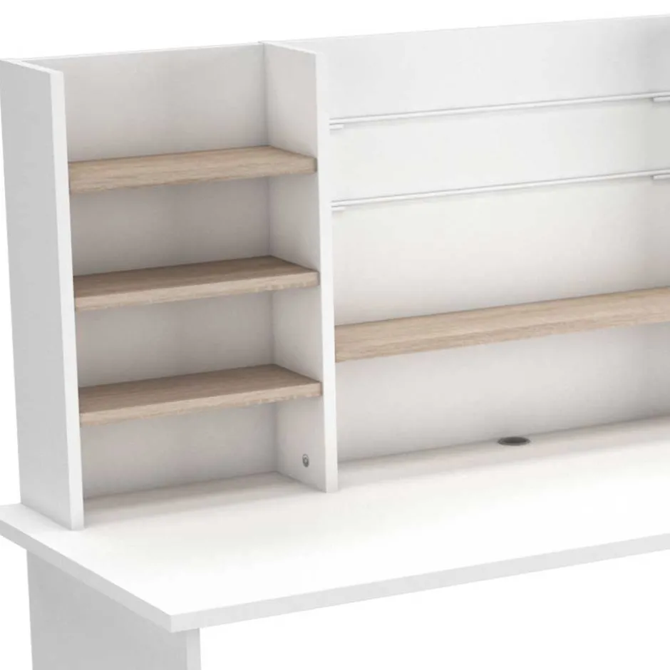 Wohnen 135x127x51 Schreibtisch mit hohem Aufsatz - Mariong