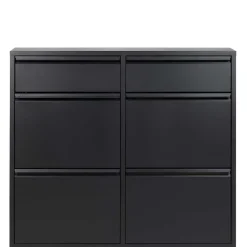 98x86x15 Schuh Stahlschrank in Schwarz - Ismena^Wohnen Online