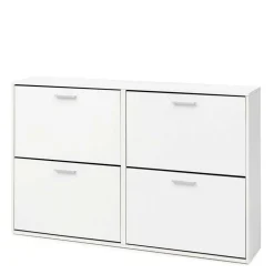 120x81x24 Schuhschrank mit 4 Klappen - Tudan^Wohnen Best