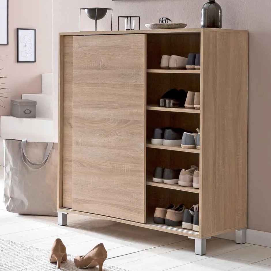 100x108x38 Schuhschrank mit Schiebetüren - Mavricara^Wohnen Online