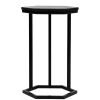Wohnen 40x62x40 Sechseck Beistelltisch in Schwarz - Palium