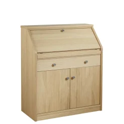 Wohnen 88x101x44 Sekretär mit Eiche Furnier - Bruce