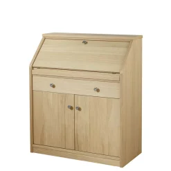 Wohnen 88x101x44 Sekretär mit Eiche Furnier - Bruce