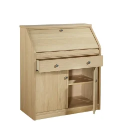 Wohnen 88x101x44 Sekretär mit Eiche Furnier - Bruce