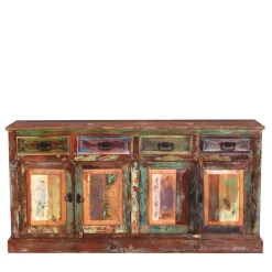 Wohnen 160x80x40 Shabby Chic Sideboard auf Sockel - Jamaica