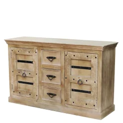 150x90x45 Shabby Chic Sideboard in Grey Wash - Abid^Wohnen Online