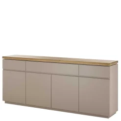 200x86x40 Sideboard Anrichte in Taupe & Akazie - Anja^Wohnen Discount
