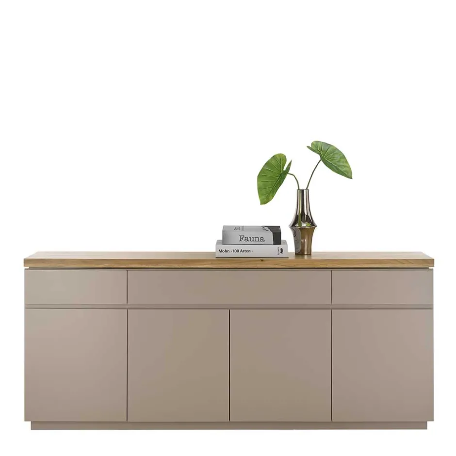 200x86x40 Sideboard Anrichte in Taupe & Akazie - Anja^Wohnen Discount